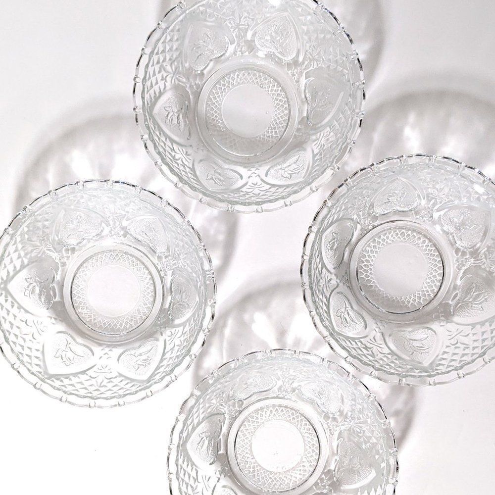 Vintage Kim Pressed Glass Bowls